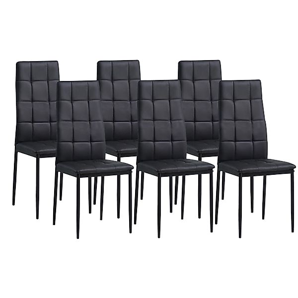 Albatros Esszimmerstühle RIMINI 6er SET Schwarz günstig online kaufen
