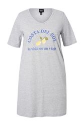 Ulla Popken Jerseykleid Jerseykleid Zitronen A-Linie günstig online kaufen