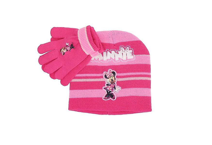 Disney Minnie Mouse Baskenmütze Minnie Maus Mütze & Handschuh-Set – Niedlic günstig online kaufen