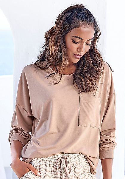 LASCANA Pyjamaoberteil, in kuschelweicher Qualität günstig online kaufen