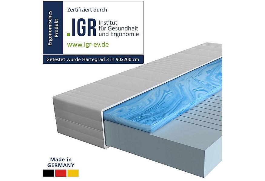 Gelschaummatratze 7-Zonen Gel-Matratze, Hochwertige Matratze mit Memory Foa günstig online kaufen