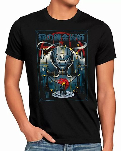 style3 Print-Shirt Herren T-Shirt Armored Alchemist fullmetal japan anime m günstig online kaufen