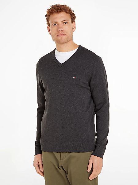 Tommy Hilfiger Strickpullover "ESSENTIAL COTTON V NECK mit V-Ausschnitt und günstig online kaufen
