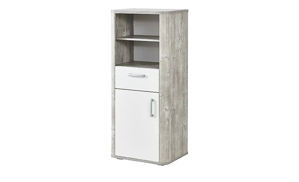 Beistellschrank  Hannes ¦ grau ¦ Maße (cm): B: 55 H: 128 T: 41.0 Kommoden & günstig online kaufen
