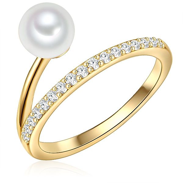 Valero Pearls Silberring gelbgold, aus Sterling günstig online kaufen