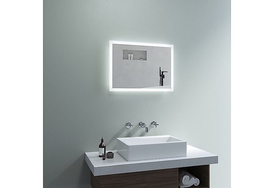 AQUABATOS Badspiegel Bad Spiegel mit Beleuchtung Badezimmerspiegel Lichtspi günstig online kaufen