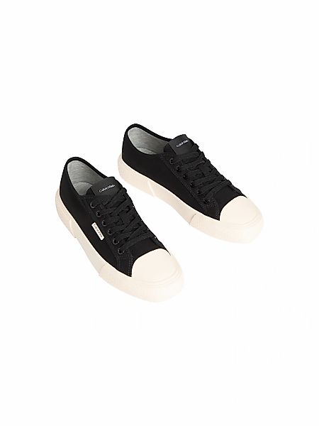 Calvin Klein Plateausneaker "VULC LACE UP CANVAS" Schnürschuh, Canvas-Sneak günstig online kaufen