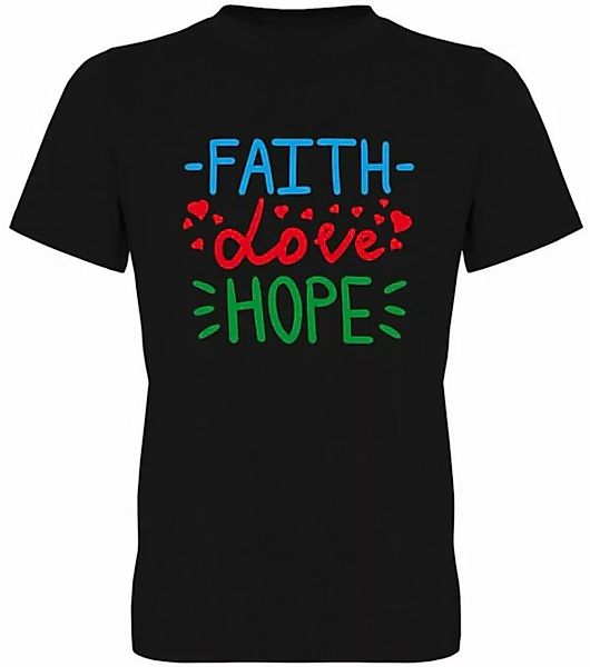 G-graphics T-Shirt Faith – Love – Hope Herren T-Shirt, mit trendigem Frontp günstig online kaufen