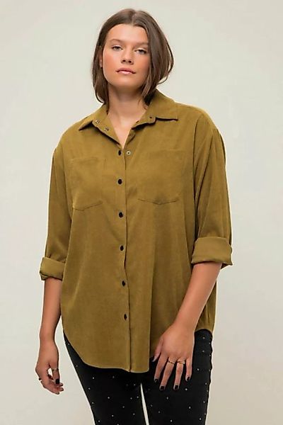 Studio Untold Hemdbluse Cord-Hemd oversized Hemdkragen Langarm günstig online kaufen