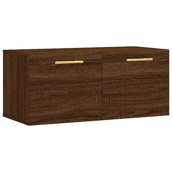 vidaXL Wandschrank Braun Eichen-Optik 80x36,5x35 cm Holzwerkstoff Modell 3 günstig online kaufen