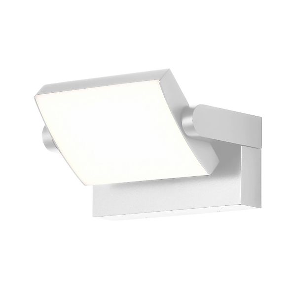 LED-Wandlampe CMD 9110, weiß, Breite 21 cm, Metall, IP54 günstig online kaufen