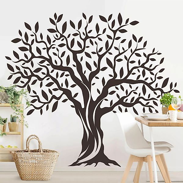 Wandtattoo Kinderzimmer Olivenbaum mit Blättern günstig online kaufen