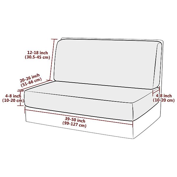 Coonoor Sofaschoner 2 Stück Camper-Kissenbezüge Sitzkissenbezüge Sofa-Sitzk günstig online kaufen