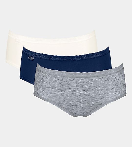 sloggi Midislip "Basic+", (3er Pack), Baumwollmix, klassischer Stil, mittel günstig online kaufen
