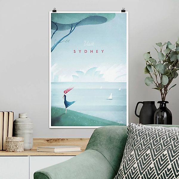 Poster Strand - Hochformat Reiseposter - Sidney günstig online kaufen