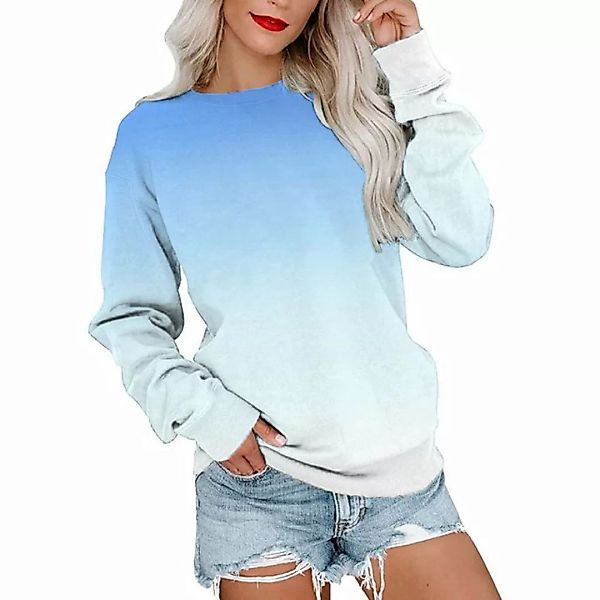 RUZU UG Sweatshirt Damen-Sweatshirt, lässiges Top für Herbst und Winter, Fa günstig online kaufen