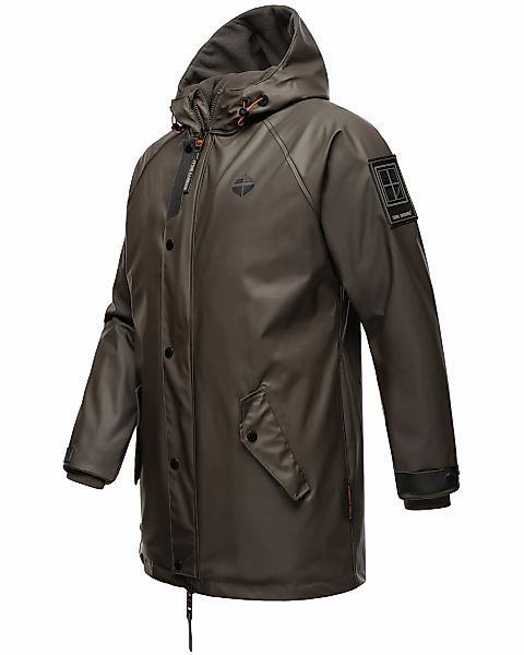 Stone Harbour Regenjacke "Rihaa" mit Kapuze Gummierter Regenparka mit Fleec günstig online kaufen