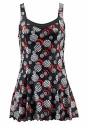 LASCANA Badekleid mit modischen Kreisen und günstig online kaufen