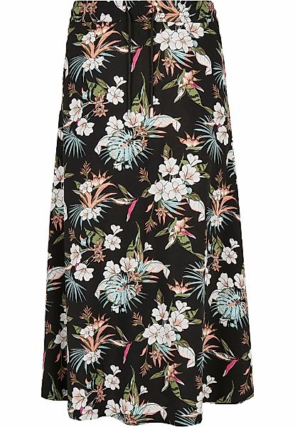 URBAN CLASSICS Jerseyrock "Urban Classics Damen Ladies Viscose Midi Skirt" günstig online kaufen
