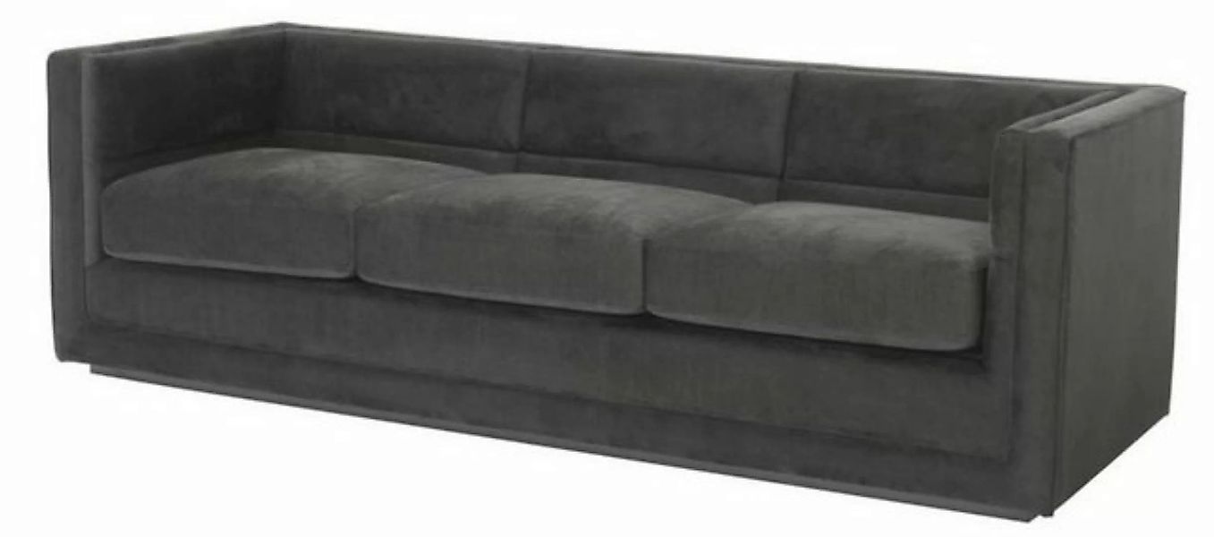 Casa Padrino 3-Sitzer Luxus 3er Sofa Anthrazitgrau 231 x 86 x H. 73,5 cm - günstig online kaufen