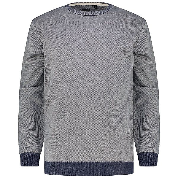 Hajo Strickpullover aus Baumwolle Farbe marine Größe: 4XL günstig online kaufen