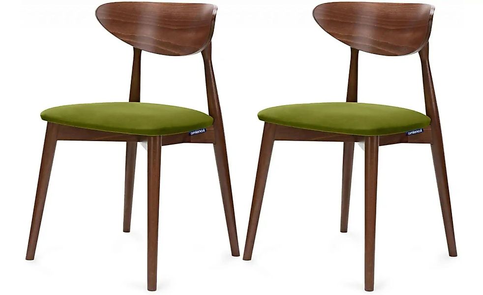 KONSIMO Esszimmerstuhl 2er-Set   ¦ grün ¦ Maße (cm): B: 47 H: 79 Stühle > P günstig online kaufen