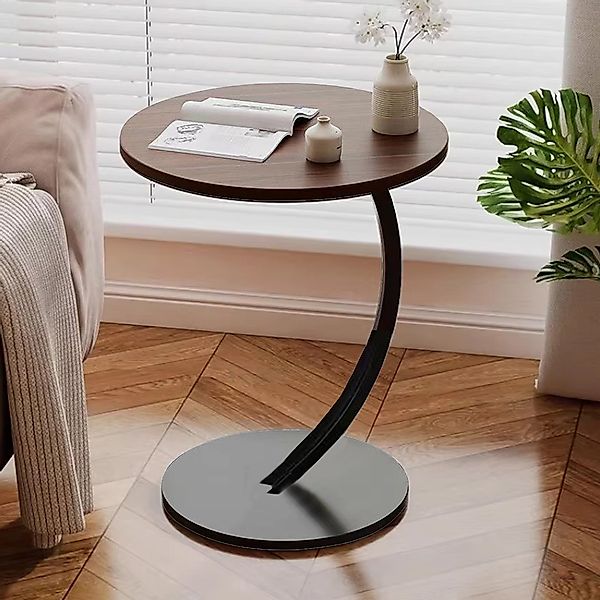 Masbekte Beistelltisch C-Form, 40 x 60 cm, mobiler günstig online kaufen