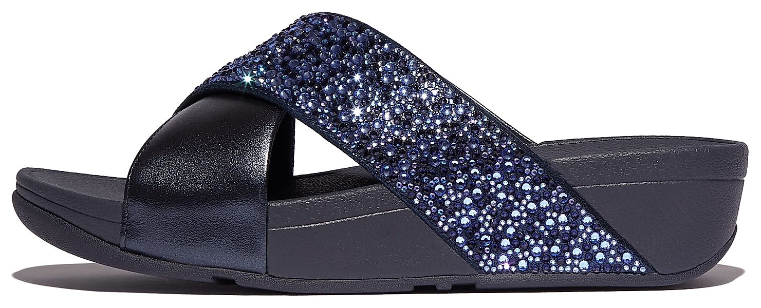 Fitflop LULU CRYSTAL Pantolette, Plateauschuh, Slides günstig online kaufen