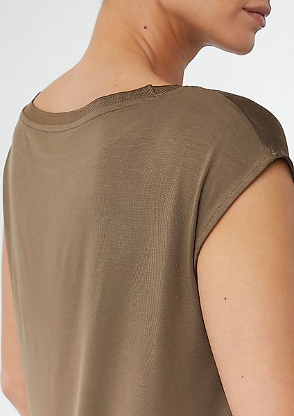 Comma Shirttop Shirt im Fabricmix mit günstig online kaufen