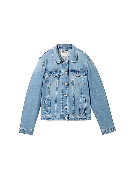 TOM TAILOR Jeansjacke Hemdjacke Langärmlig mit Kentkragen und Knopfleiste günstig online kaufen