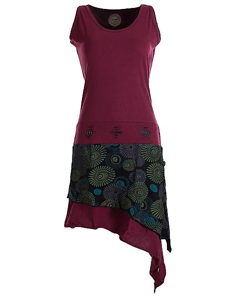 Vishes Zipfelkleid Ärmelloses asymmetrisches Lagenlook Zipfelkleid günstig online kaufen