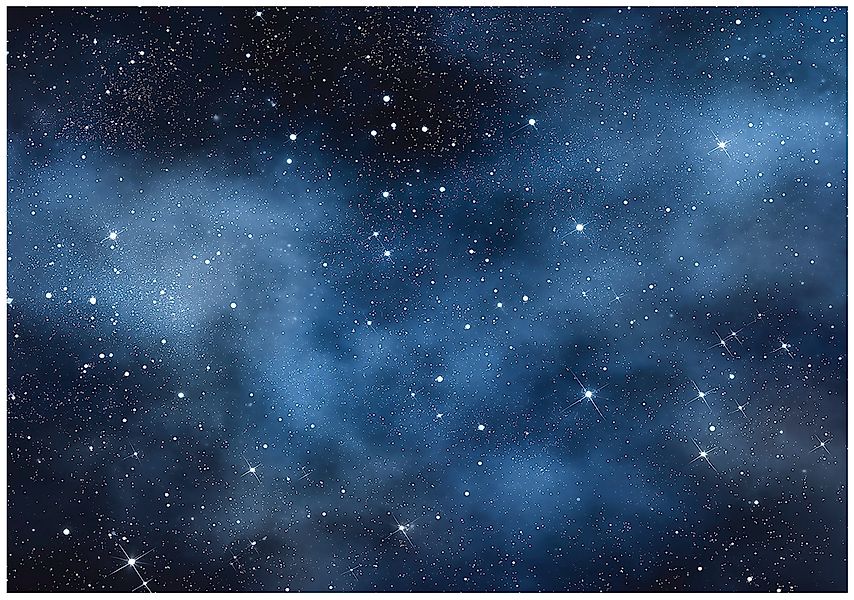Wallarena Fototapete Weltraum Blau Sterne Vlies günstig online kaufen