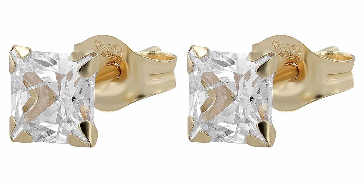Adelia´s Paar Ohrhänger "Damen Ohrringe – Ohrstecker aus 333 Gold mit Zirko günstig online kaufen