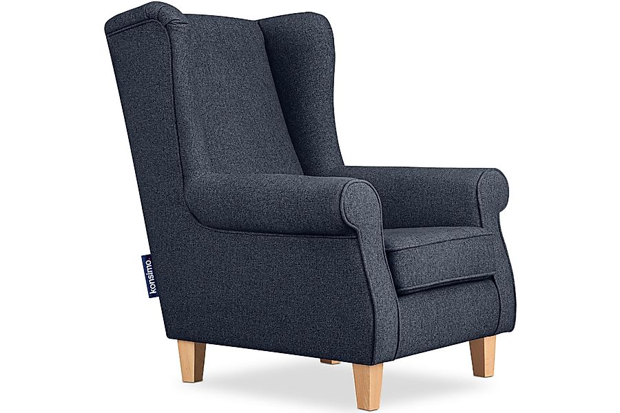 KONSIMO® Ohrensessel MILES Gepolsterter Sessel, mit günstig online kaufen