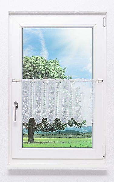 Plauener Spitze® Scheibengardine Hula, (1 St), günstig online kaufen
