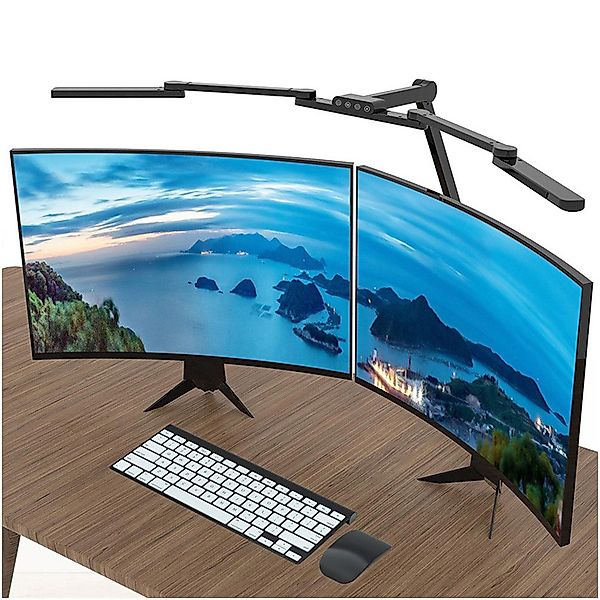 Sunicol LED Schreibtischlampe 105cm Schreibtischlampe,24W,mit Klemme,Transf günstig online kaufen