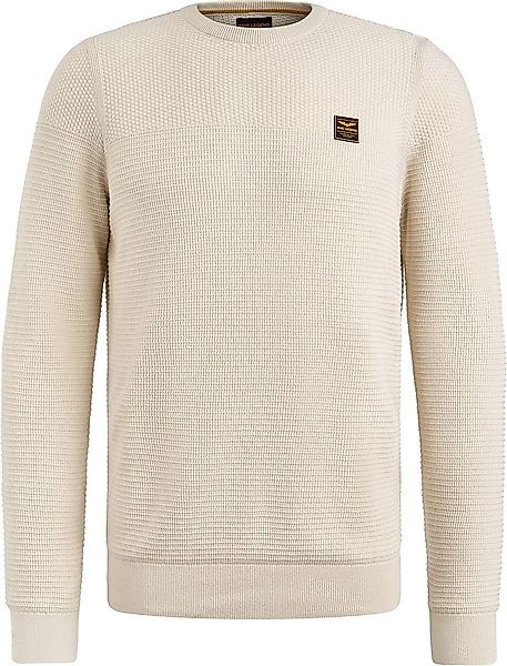 PME Legend Sweater Mouliné Ecru - Größe L günstig online kaufen