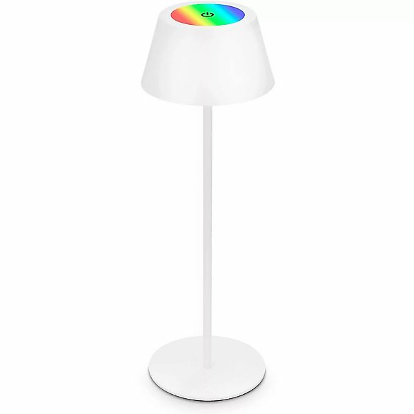 Brilo RGB Akku-Tischleuchte Weiß 2,6W günstig online kaufen