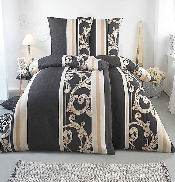 Malika Bettwäsche 2x 135x200 + 2x 80x80 cm atmungsaktiver Bettbezug, modern günstig online kaufen