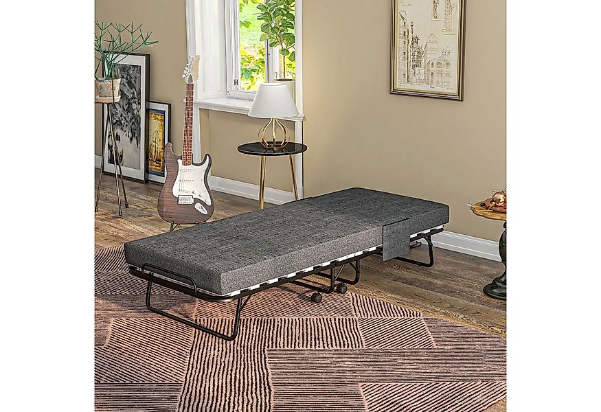 HOMCOM Gästebett tragbares Einzelbett, Seitentaschen (Gästebett, 1-St., Kla günstig online kaufen