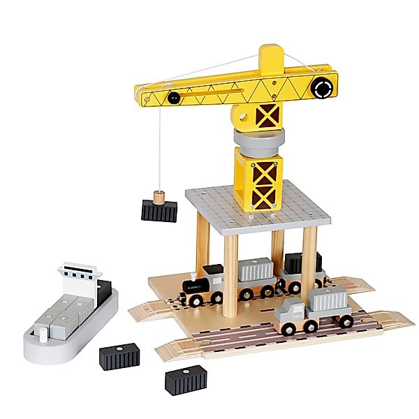 TikTakToo Spielzeug-Kran Baustellen-Set mit Kran aus günstig online kaufen