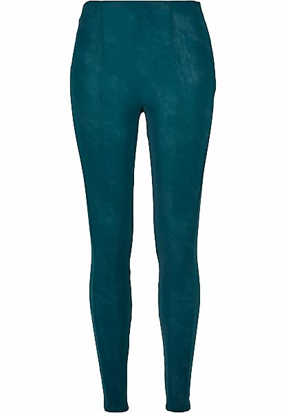 URBAN CLASSICS Leggings "Urban Classics Damen Ladies Washed Faux Leather Pa günstig online kaufen