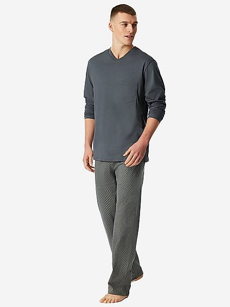 Schiesser Pyjama Comfort Essentials (2 tlg) schlafanzug schlafmode bequem günstig online kaufen