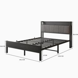 HAUSS SPOLE Polsterbett Metallbett Bettgestell Jugendbett günstig online kaufen