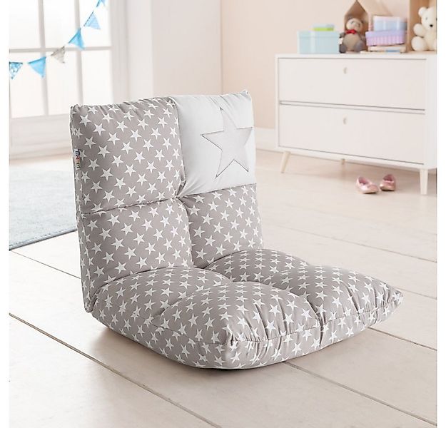 howa Sessel Stars, 2 in 1 Kindersessel + Kinderliege grau / weiß günstig online kaufen