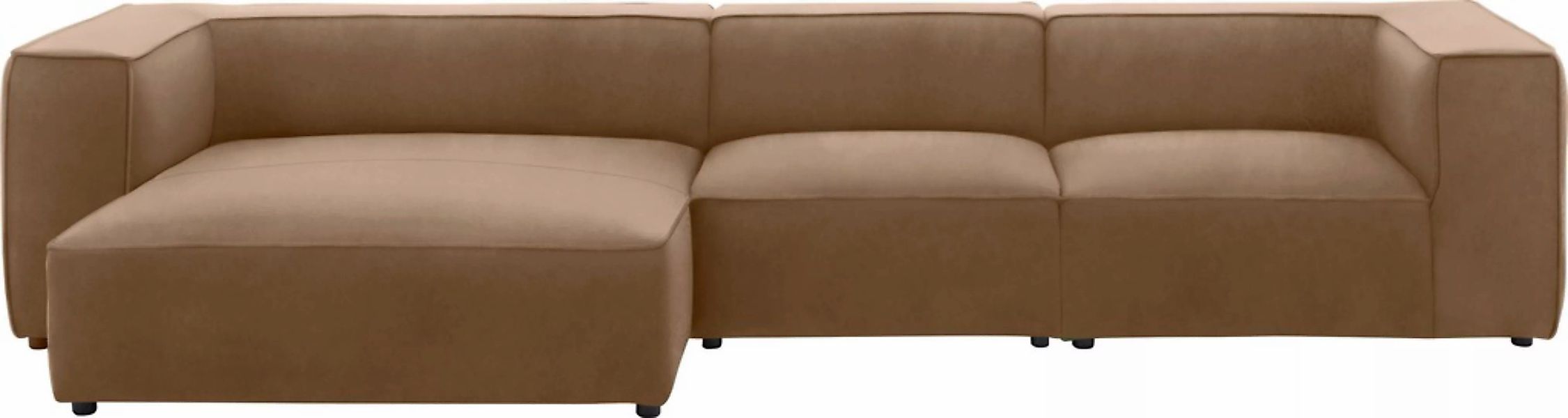 W.SCHILLIG Ecksofa »around-the-block«, mit eleganter Biese, mit Federkern, günstig online kaufen