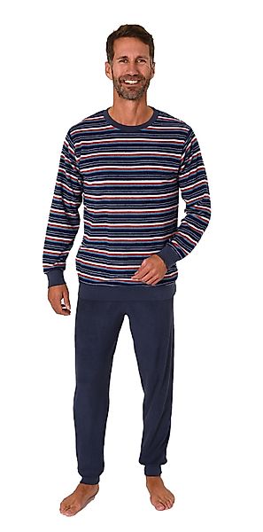 Normann Pyjama Herren langarm Frottee Schlafanzug günstig online kaufen