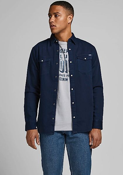 Jack & Jones Jeanshemd "JJESHERIDAN im Workwear-Stil mit robuster Baumwollq günstig online kaufen