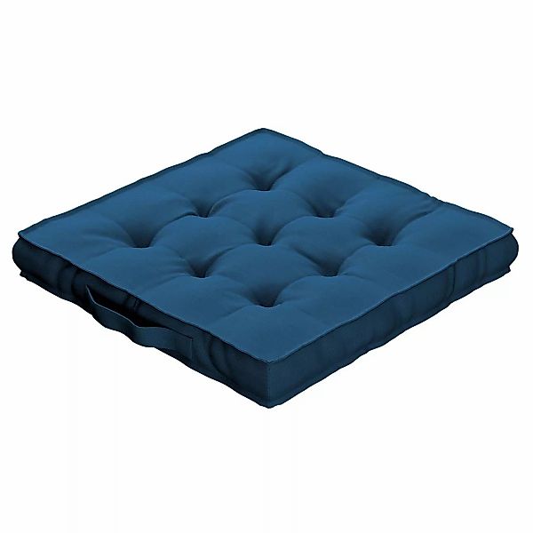 Sitzkissen Jacob mit Handgriff, marinenblau , 50 x 50 x 10 cm, Cotton Panam günstig online kaufen