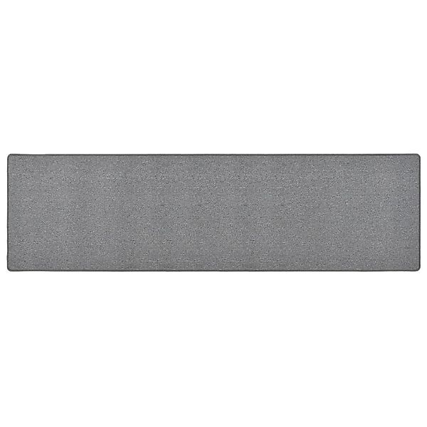 vidaXL Teppich Teppichläufer Dunkelgrau 50x200 cm, günstig online kaufen